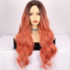 Sexy Casual Party High Temperature Wire Centre Parting Long Curly Hair Wigs