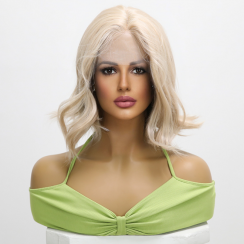 6 Packs Golden Lace Front Synthetic Fiber High Temperature Resistant Wig